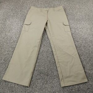 Cintas Pants Womens 12 Beige Khaki Cargo Utility Wide Leg Skate Baggy Workwear